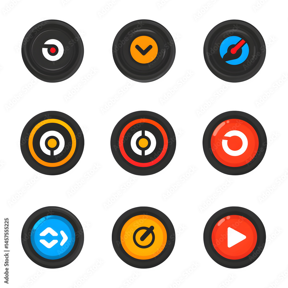 Loading icon collection. Vector --v 6.1 --s 750 --raw Loading icon collection. Vector --v 6.1 --s 750 --raw