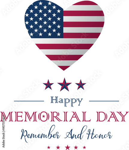 Memorial Day card, banner, poster. Remember and honor. Vector stock illustration
War Memorial Holiday, US Memorial Day, Day, Memories, Happiness