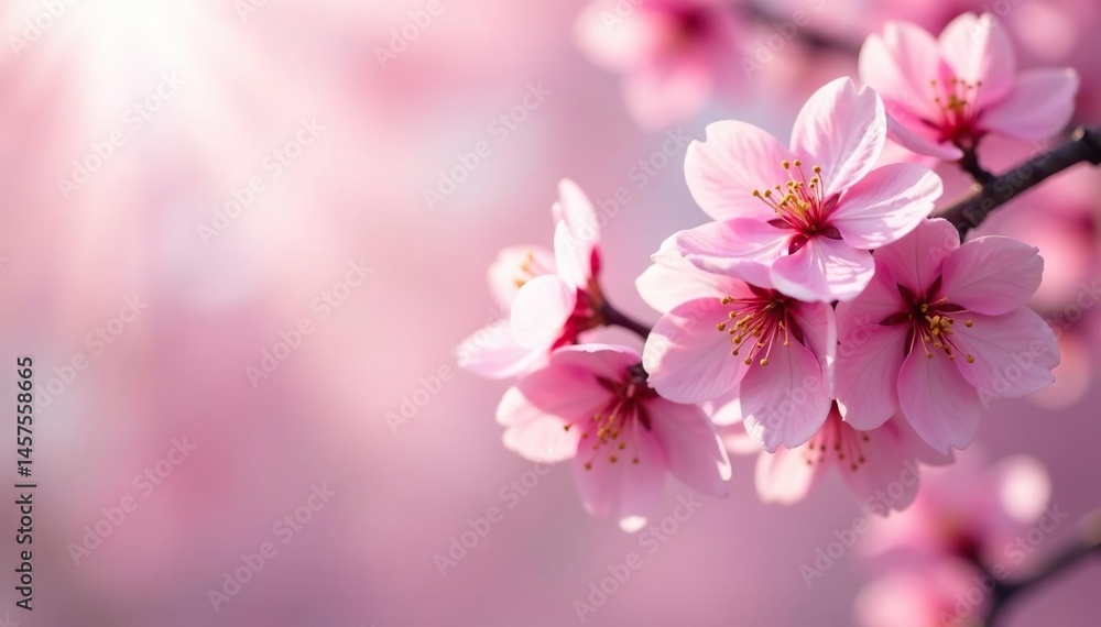 Delicate pink sakura blossoms, soft petals, gentle breeze , vibrant, sakura Delicate pink sakura blossoms, soft petals, gentle breeze , vibrant, sakura
