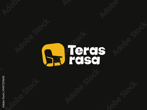 Teras Rasa logo using chair element as the main symbol.