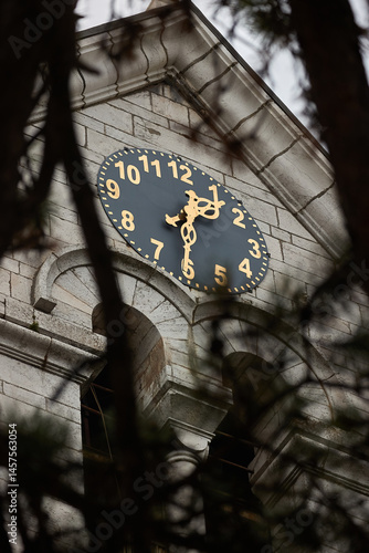 Obraz na płótnie Old clock on the Church in Niksic, Montenegro w salonie