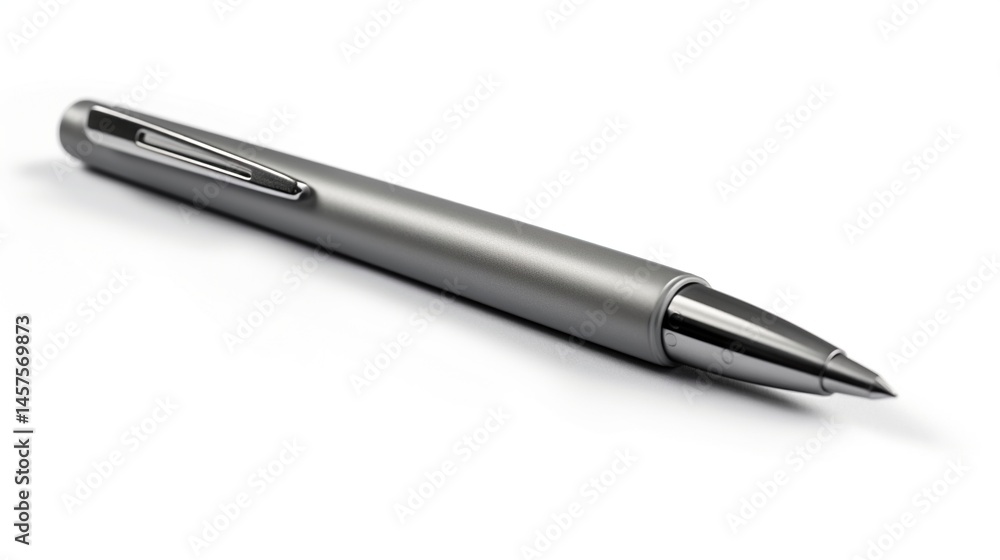 Silver ballpoint pen Silver ballpoint pen