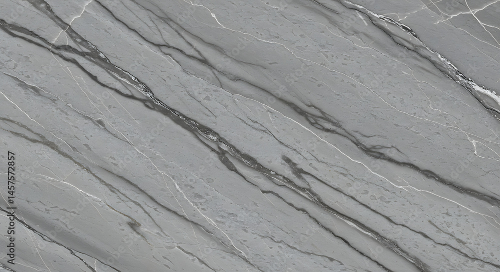 Obraz premium Grey Marble Texture: Elegant Veined Stone Surface