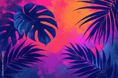 palm tree silhouette background