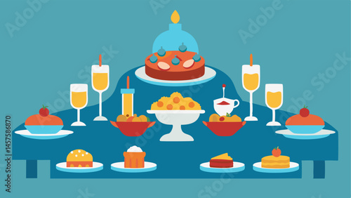 Dinner Table Waste A lavish dining table set with several gourmet dishes where significant portions of uneaten food are being pushed to the side illustrating the contrast in