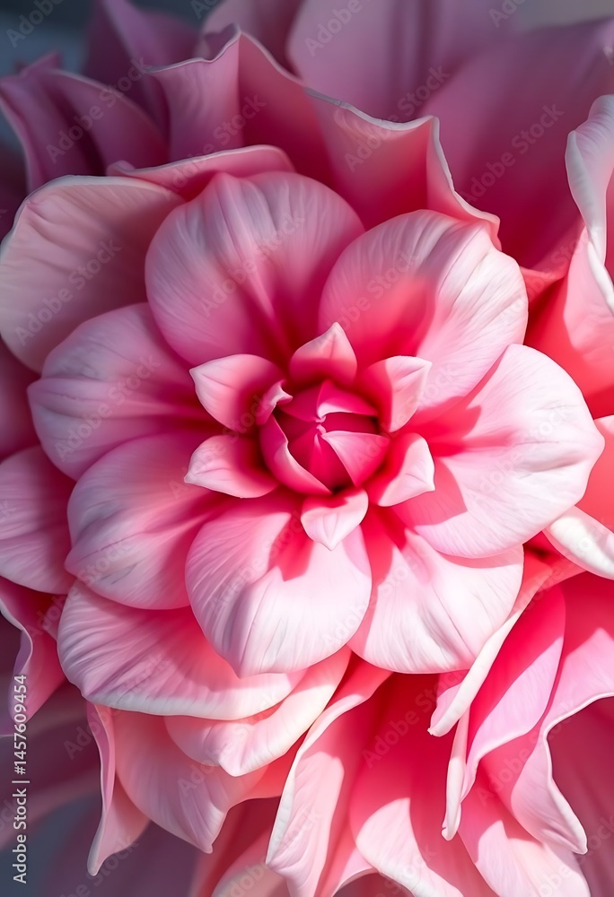 Obraz premium close up of a pink flower on a table