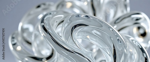 close up of a glass object on a table