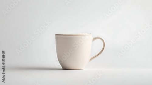Wallpaper Mural 白背景に佇むシンプルな白いマグカップ Torontodigital.ca