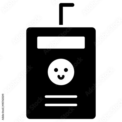 어린이 팩 음료 아이콘