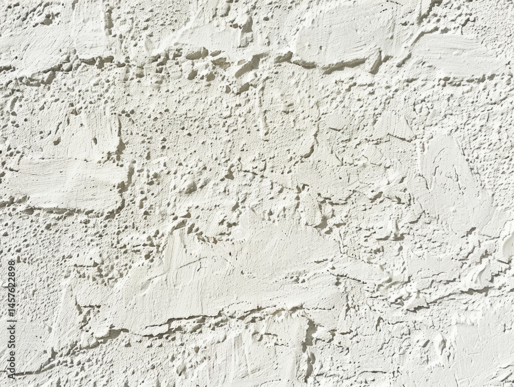 The wall is made of cement and has a white color. It has a rough texture and is covered with white paint. The wall is located in a room with a white background The wall is made of cement and has a white color. It has a rough texture and is covered with white paint. The wall is located in a room with a white background