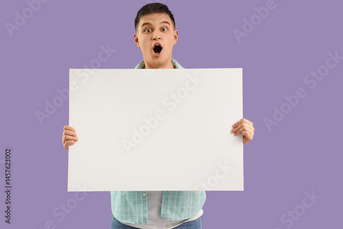 Surprised young man with bl...