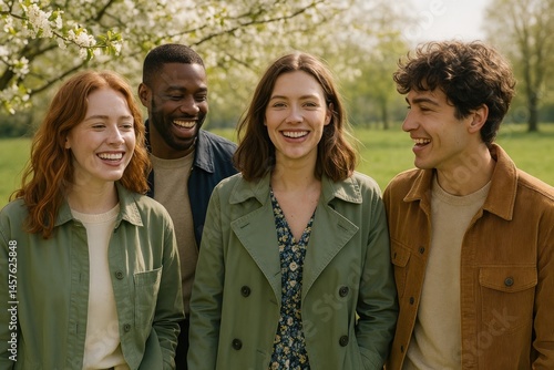 Friends enjoying nature together.