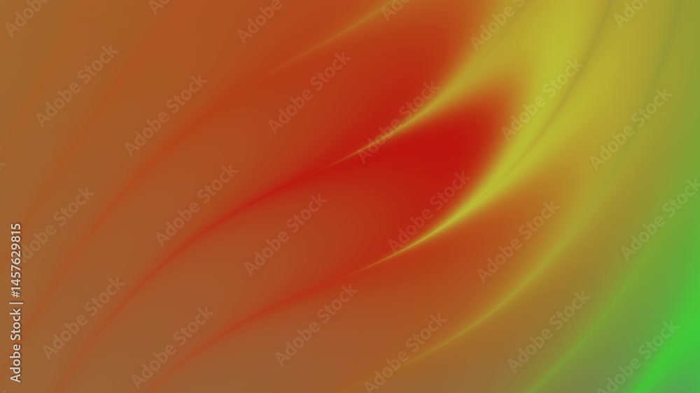 Radiating hues form luminous curves