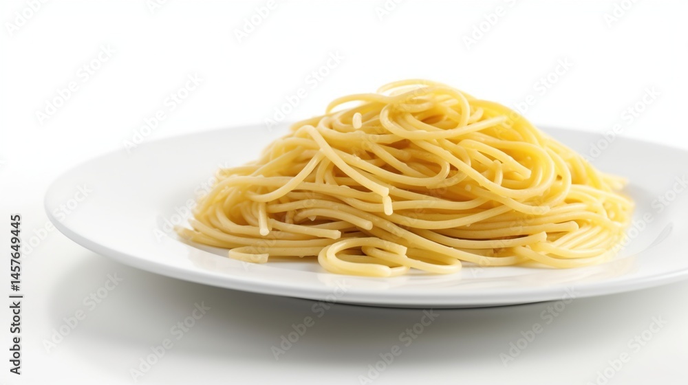Pile of spaghetti on a plate Pile of spaghetti on a plate