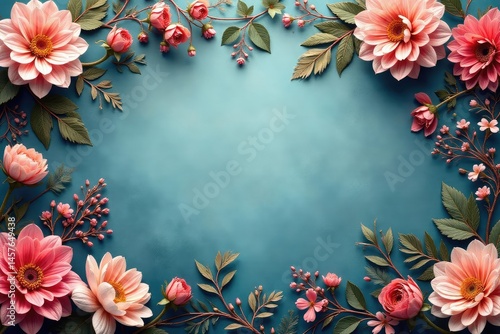 Soft paisley with delicate floral accents, muted tones, texture, romantic, illustration