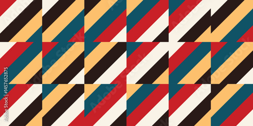 Abstract geometric pattern background, abstract stripes pattern with vintage color