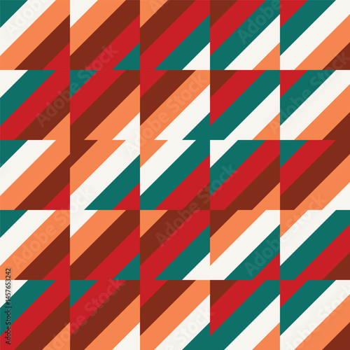 Abstract geometric pattern background, abstract stripes pattern with vintage color