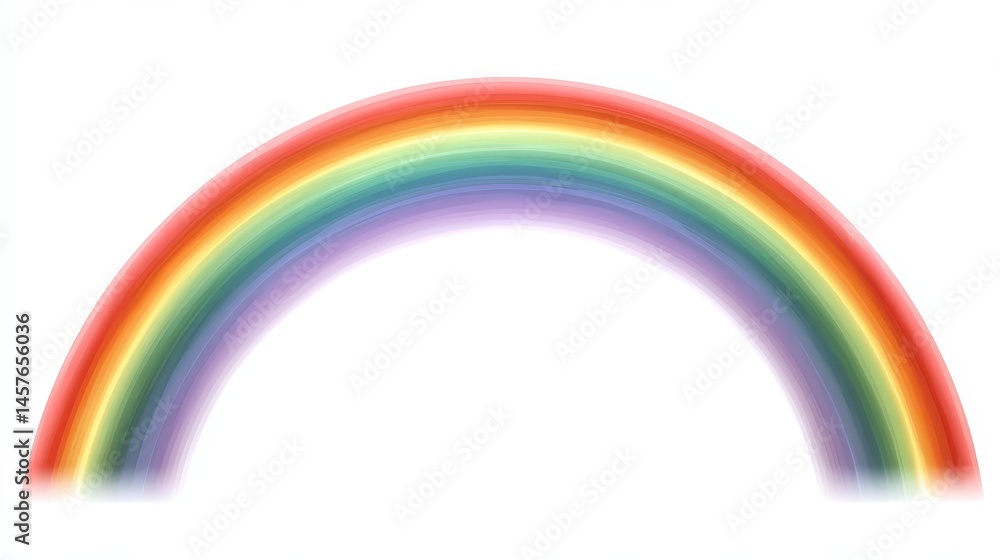 Obraz premium A breathtaking display of vivid rainbow arching across the sky 