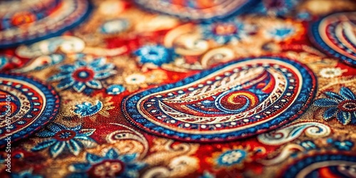 Classic Paisley Pattern on Textured Background - Veteran's Day Tribute