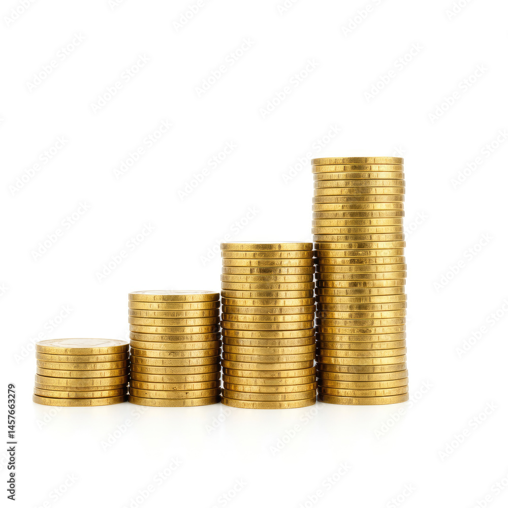 stacks of gold coins stacks of gold coins