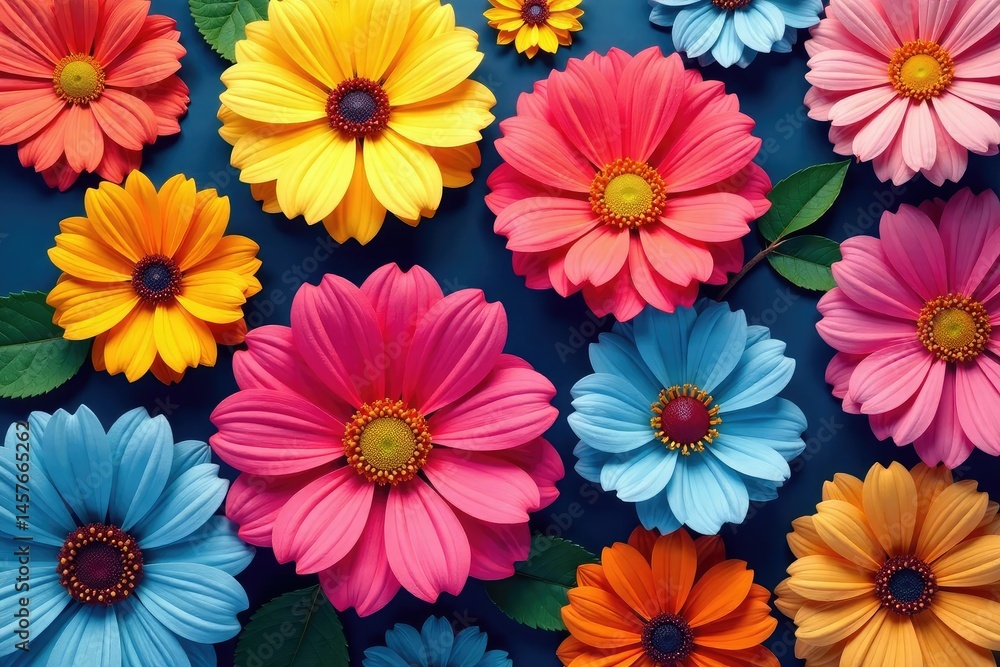Bold blooms arranged in a square grid, creating a vibrant geometric floral tapestry , bold, pink, tapestry Bold blooms arranged in a square grid, creating a vibrant geometric floral tapestry , bold, pink, tapestry