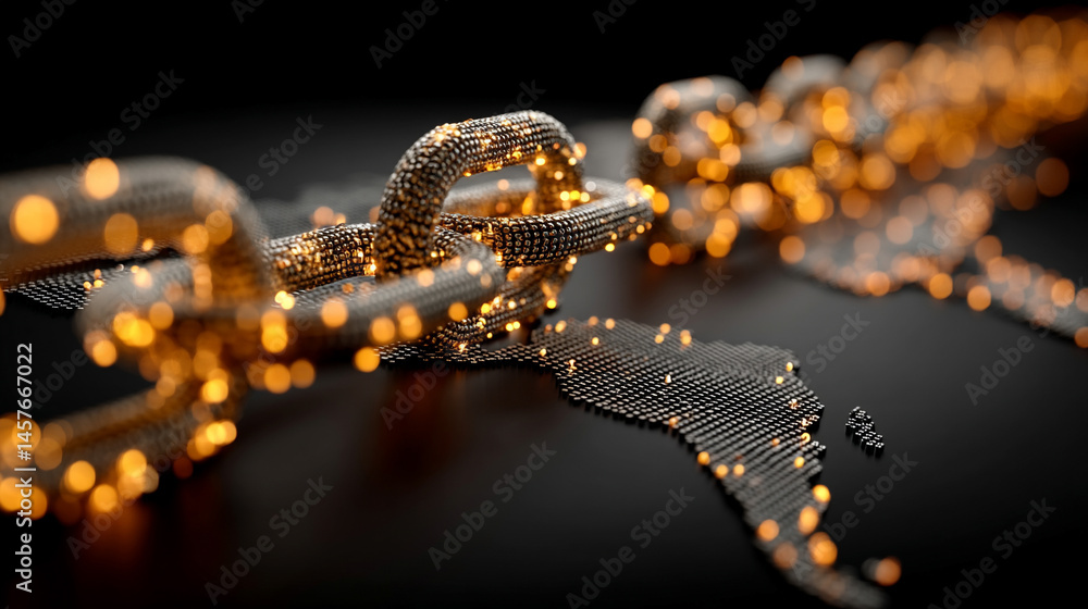 Abstract digital padlock glows over a futuristic network background, symbolizing cybersecurity, global data protection, and secure digital infrastructure for business and personal information.