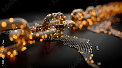 Abstract digital padlock glows over a futuristic network background, symbolizing cybersecurity, global data protection, and secure digital infrastructure for business and personal information.

