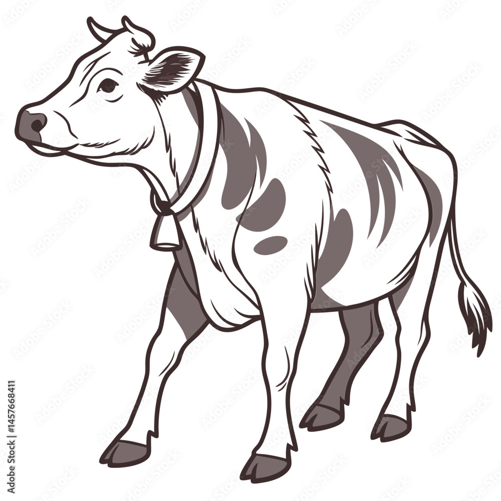 Fototapeta premium cow vector design