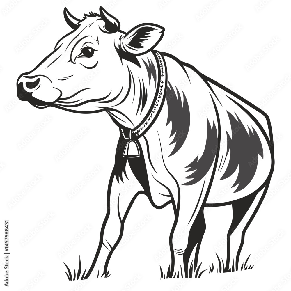 Fototapeta premium cow vector design