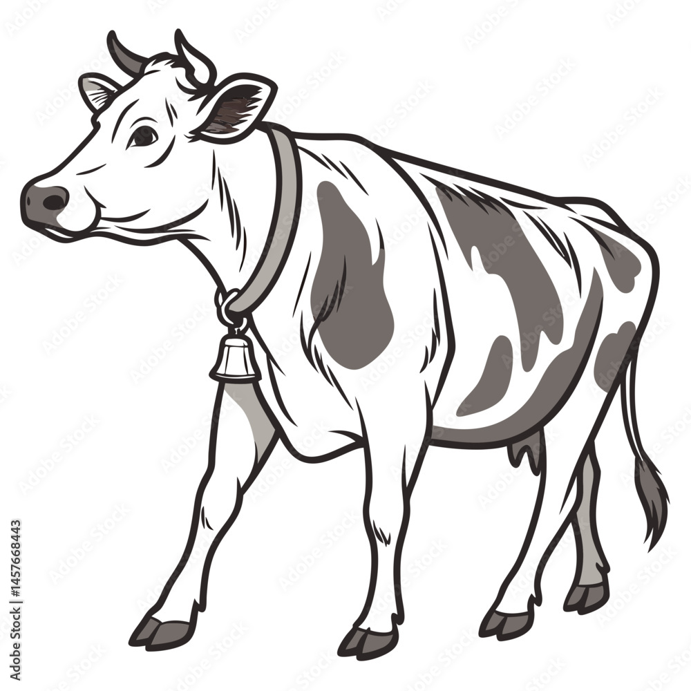 Fototapeta premium cow vector design