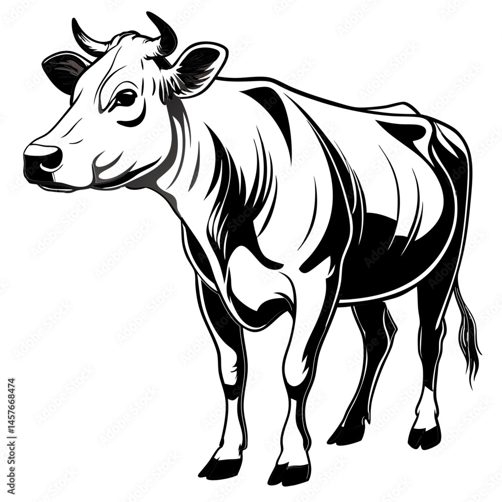 Fototapeta premium cow vector design