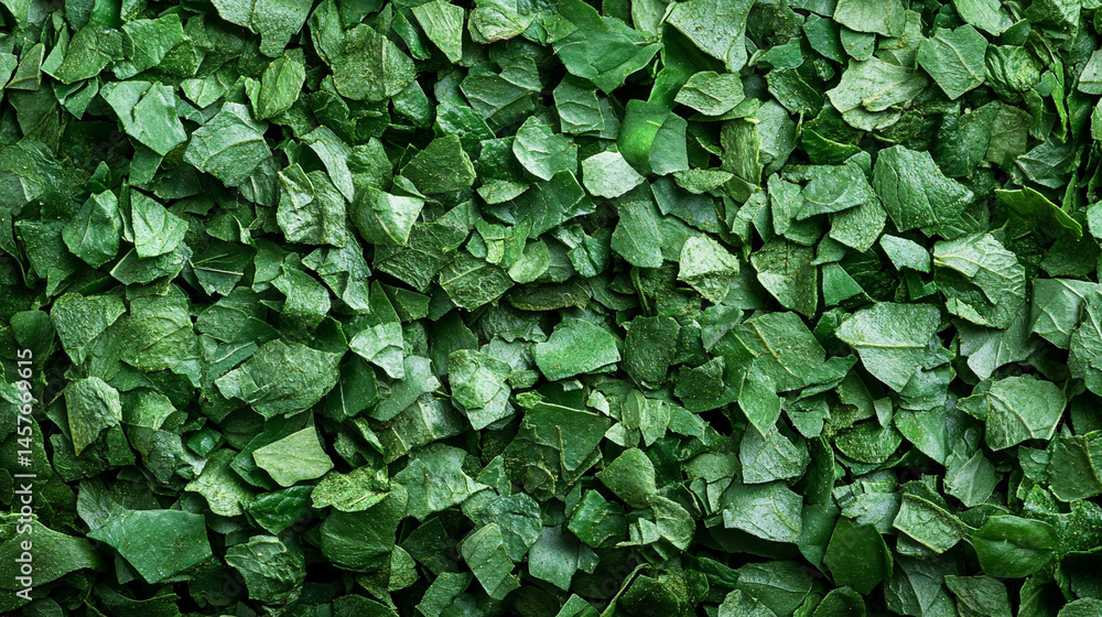 Top view of a textured pile of dried and chopped basil spice, symbolizing natural flavor, culinary tradition, and the essence of Mediterranean cooking in organic, earthy tones.