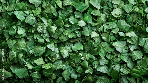 Obraz na płótnie Top view of a textured pile of dried and chopped basil spice, symbolizing natural flavor, culinary tradition, and the essence of Mediterranean cooking in organic, earthy tones.
w salonie