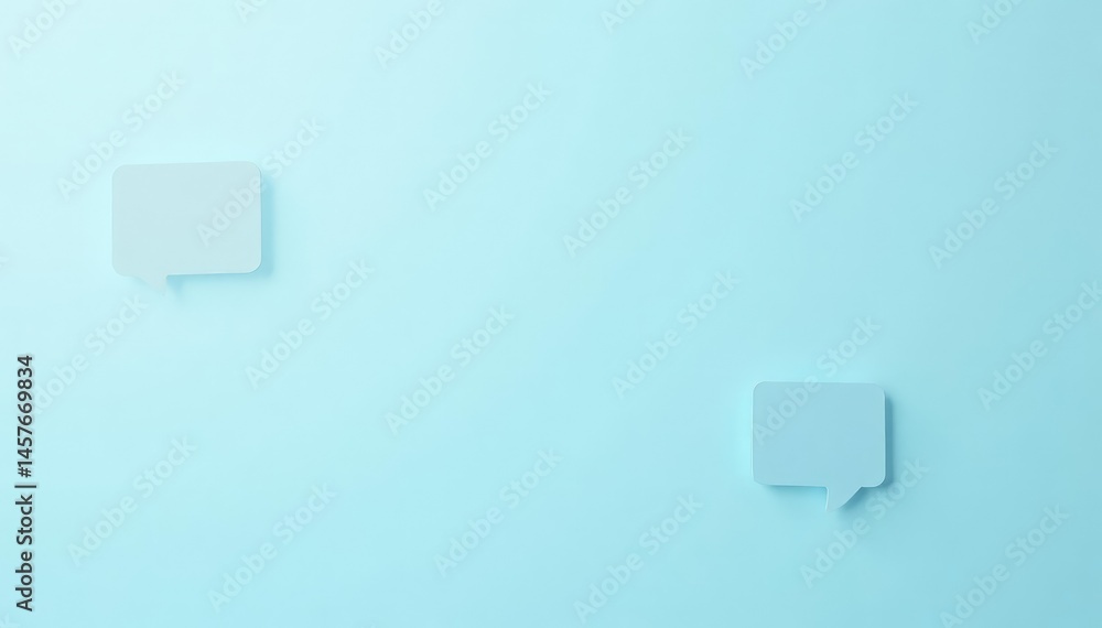 Subtle grey speech bubble pattern on a light blue background Minimalist design , minimalist, delicate Subtle grey speech bubble pattern on a light blue background Minimalist design , minimalist, delicate