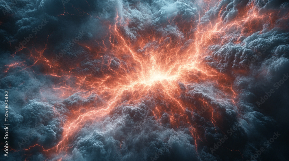 A glowing electric plasma portal pulses with vibrant energy in a dark void, symbolizing futuristic technology, dimensional gateways, and the unknown power of science and imagination.
