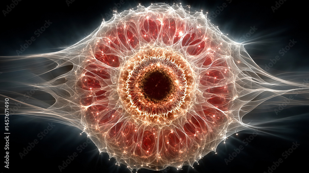 A glowing electric plasma portal pulses with vibrant energy in a dark void, symbolizing futuristic technology, dimensional gateways, and the unknown power of science and imagination.