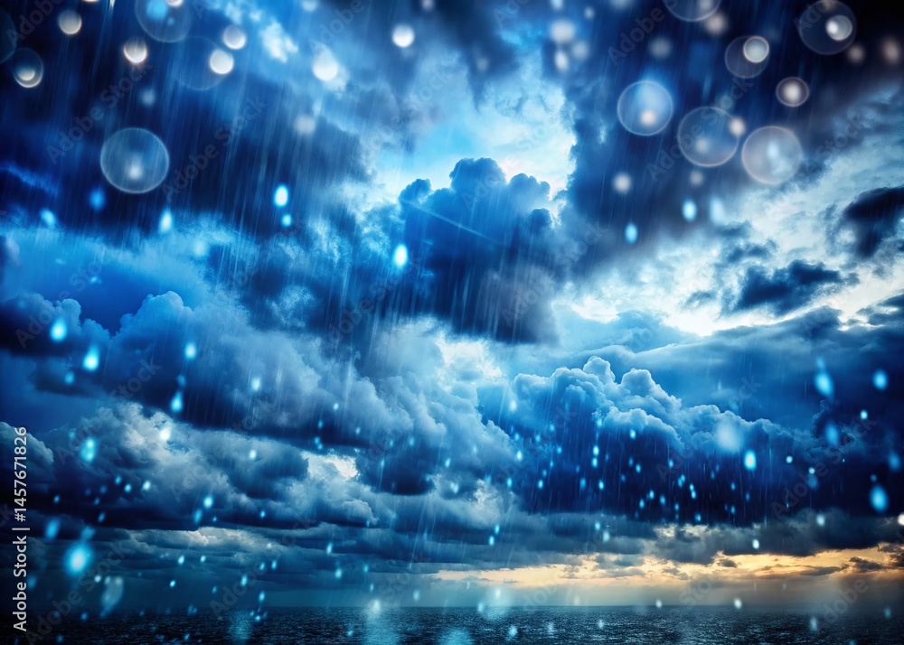 Dark Rainy Sky Bokeh Photography: Moody Cloudscape Background Image Dark Rainy Sky Bokeh Photography: Moody Cloudscape Background Image