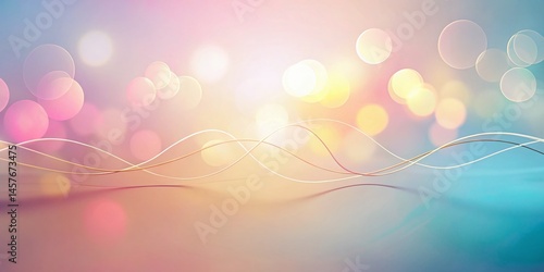 Delicate Pastel Minimalist Sketch:  Subtle Line Art on Soft Background