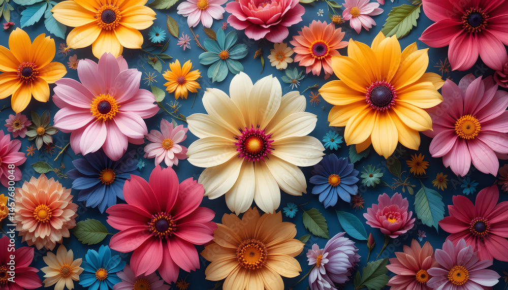 seamless background with flowers seamless background with flowers