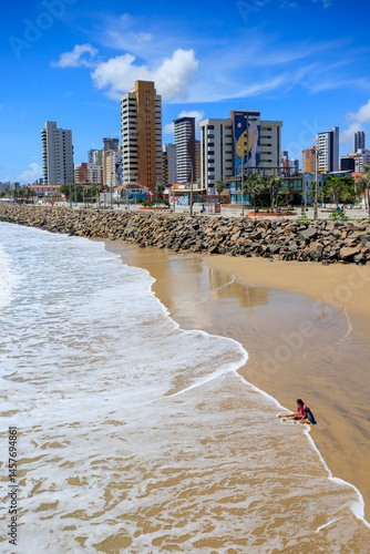 Praia de Iracema a partir da Ponte dos Ingleses, Fortaleza