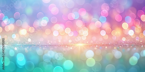 Elegant Thin Line Presentation Backdrop: Abstract Bokeh Design