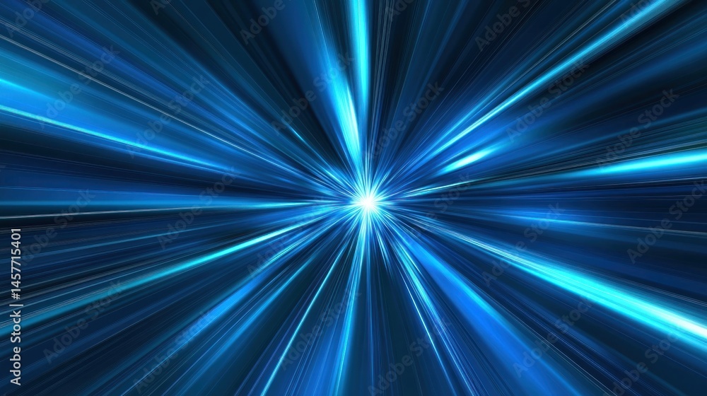 Fototapeta premium Abstract blue light streaks background