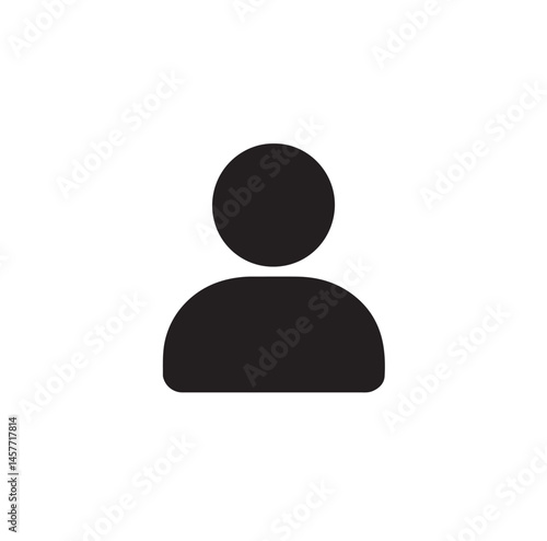profile silhouette icon isolated on white background