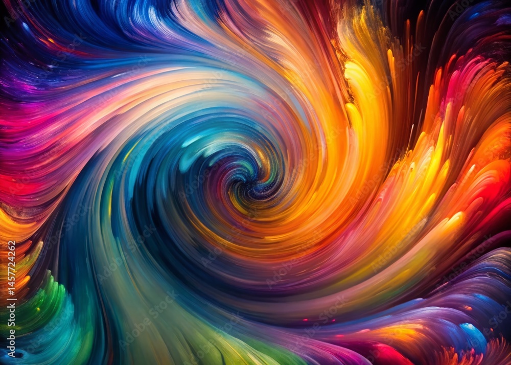 Hypnotic Surrealist Brushstrokes Background - Abstract Art Texture Hypnotic Surrealist Brushstrokes Background - Abstract Art Texture