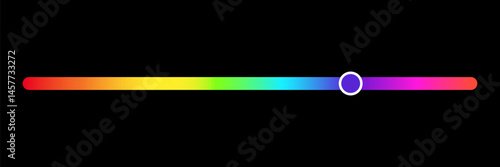 Color picker bar on black background