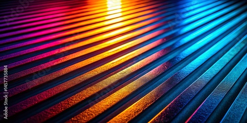 Low Light Fashion Backdrop with Parallel Lines Graphic - Abstract Geometric Design