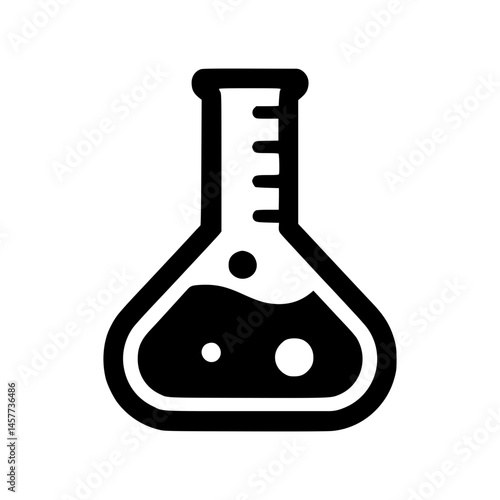 Laboratory Flask Icon - Scientific Vector