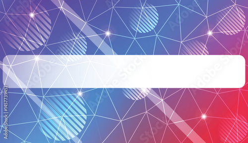 Decorative pattern with triangles, line, circle, space for text style. Decorative design for your idea. Vector illustration. Blurred Background, Smooth Gradient Texture Color.