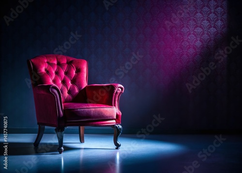 Luxurious Dark Velvet Texture Silhouette Photography: Subtle Light Reflections & Sophisticated Design