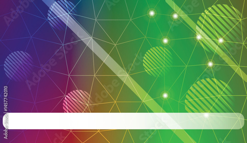 Decorative pattern with triangles, line, circle, space for text style. For your home interior wallpaper, fashion print. Vector illustration. Abstract Gradient Soft Colorful Background.